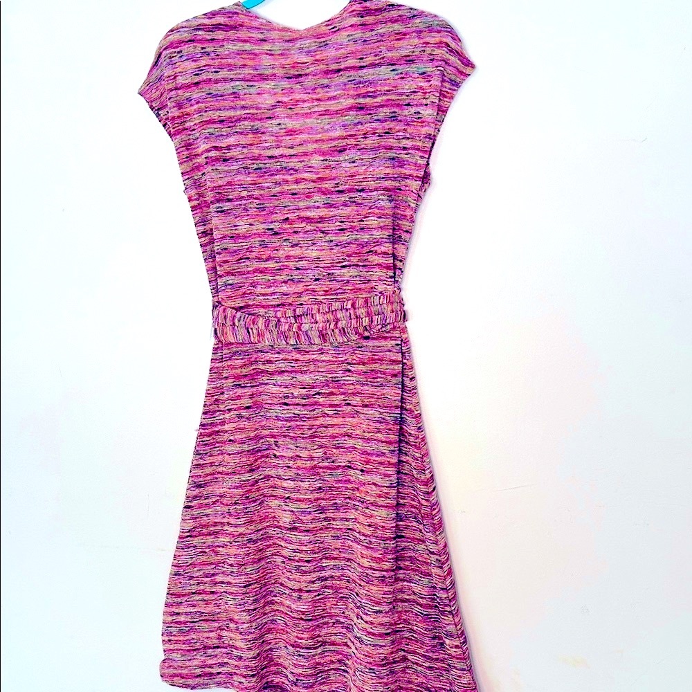SHARON LONDON Designer Midi Dress Marled Pink and Purple - Picture 3 of 9